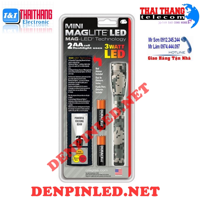 den pin Maglite Led 2AACell SP22MRH 1