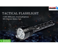 Đèn Pin siêu sáng TR-3T6 3 Led CREE XM-L2 trong 1 3800Lumen