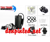 Đèn pin gắn xe đạp siêu sáng 3000Lm B02