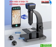 KÍNH HIỂN VI ĐIỆN TỬ KHÔNG DÂY WIFI EXTERNAL 2 ỐNG KÍNH 500-2000X 
