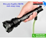 Đèn pin Supfire X6 bóng vàng xuyên sương khói