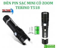 ĐÈN PIN SẠC MINI CẦM TAY CÓ ZOOM TERINO T518 CHÍNH HÃNG