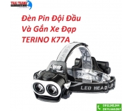 Đèn Pin choàng đầu và gắn xe đạp terino K77A CHÍNH HÃNG